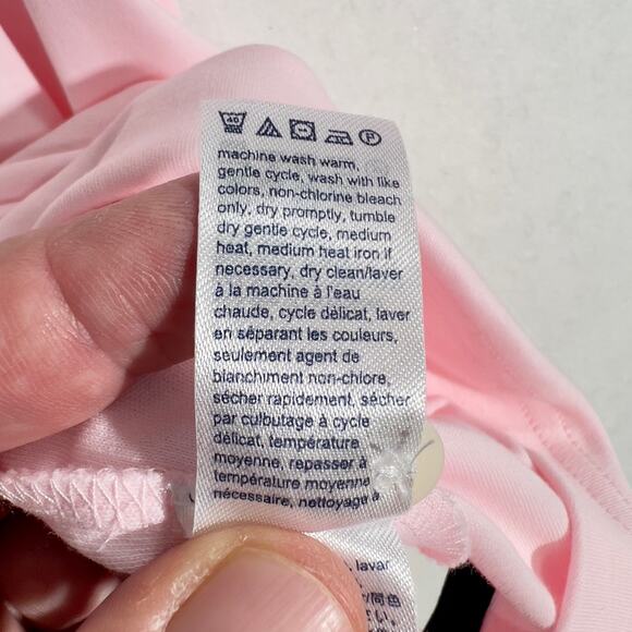 Tommy Hilfiger Henley Polo Shirt Men's XL Custom Fit Pink 100% Cotton - Picture 6 of 12